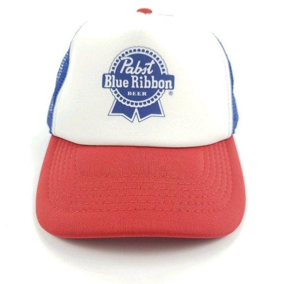 Vintage Pbr Pabst Blue Ribbon Beer Trucker Hat - Picture 2 of 6